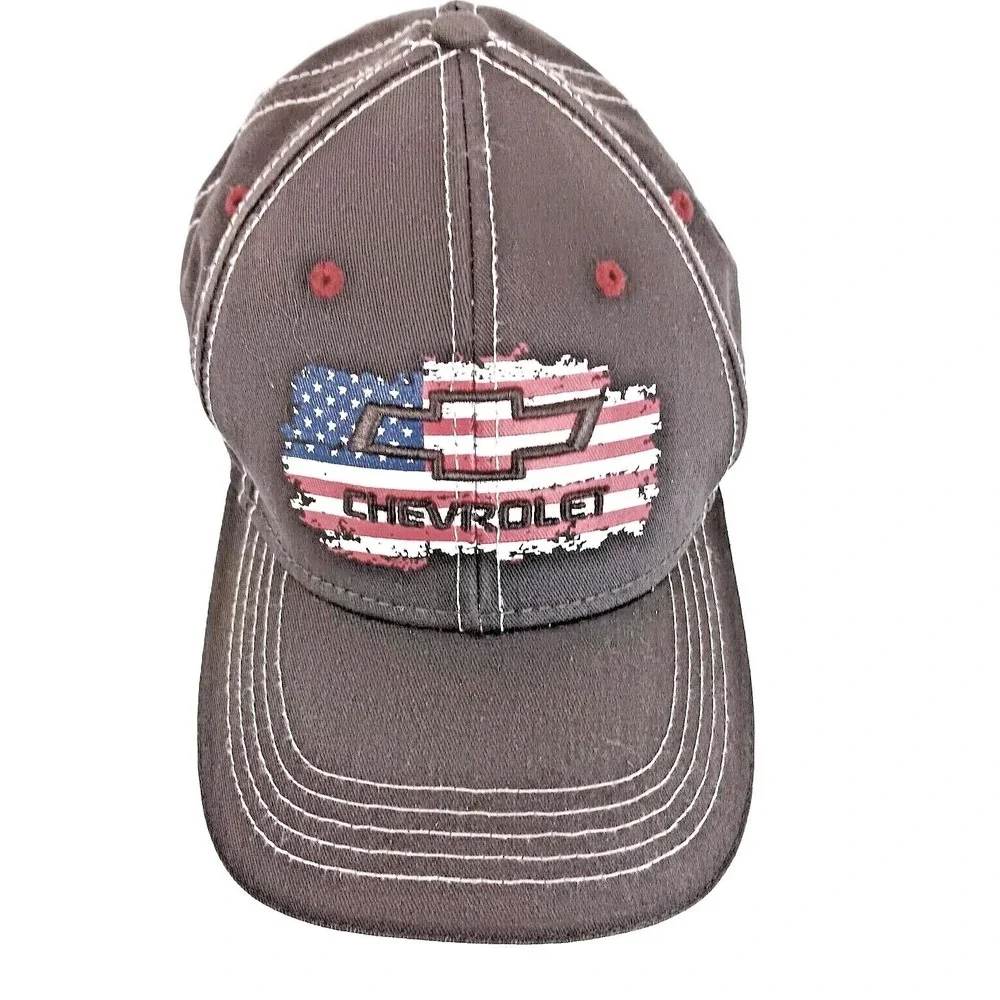 Chevrolet‎ Racing Mens Brown Baseball Cap StrapBack Hat Chevrolet Group Vintage